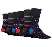 Gentle Grip Sock Shop - 6 pares de calcetines de bambú sueltos y suaves para hombre (6-11 UK, SOMRM10), SOMRM10, 6-11