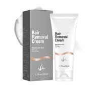 Gentle Hair Remover Cream, Soothing Depilatory Lotion, 50ml Tube with Natural Build, Underarm Care Supply with Soft, Leg Grooming Aid, Multipurpose for Women Men Family Friends