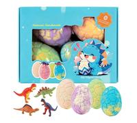 Gentle Kids Bath Ball - 12 Piece Dinosaur Surprise, Funny Fizzy with Natural Blend, Kids Bath with Toy Inside, Baths Set for Boys Girls, Baths Ball for Birthday Holiday Play