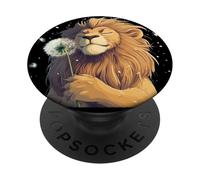 Gentle King sosteniendo un diente de león para una apariencia suave PopSockets PopGrip Adhesivo