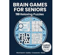 Gentle Memory Support Puzzle Book for Seniors: Extra Easy Large Print Word Search, Sudoku, Crosswords & Mazes (Gentle Mind & Memory Collection)