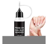 Gentle Nail Remover - Press On Glue Cleaner, 10ml Manicure Agent with Applicator, Botanical Formula Solution with Comfort, Salon Beauty Functional Style, Quick Removal for Women, Travel, Brides