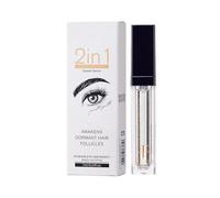 Gentle Non-Greasy, Eyelash Growth Liquid, 5ml Conditioning with Sturdy Brush, Brow Lash Enhancer, Beauty Accessory with Elegant Style, Travel Supply for Beginners and Professional
