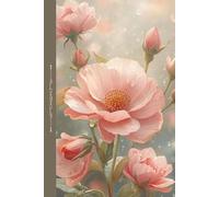 Gentle Reflections Guided Prayer Notebook | Pink Floral Daily Devotional Journal: 120 alternating pages, 6 x 9 inches, floral-themed endpapers, self-care diary, gift idea