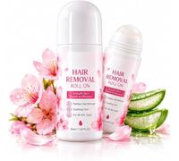 Gentle Smooth Roll-On Body Hair Removal, Hair Removal Roll-On for Women，2Pc | Natural Plant Extract, Smooth Skin Gentle & Effective, Painless Hair Removal Roll-On Essence for Face, Legs, Arms & Body