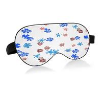 Gentle Wild Flowers Sleep Mask Lightweight Soft Breathable Eye Mask with Adjustable Strap Blackout Eye Mask for Women Men for Travel Night Sleeping