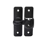 (Gentleman black) Easy to Installion Push Pull Door Lock Catcher without Drilling Fit Various Door Thicknesses for Home Accessory Rich gold