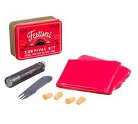 Gentlemen's Hardware Ultimate Music Festival Kit de Supervivencia con Ponchos, Tenedor, Linterna y Tapones para los oídos, 6 Piezas