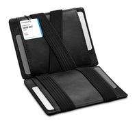 GenTo® LAS VEGAS - Cartera con y sin bolsillo para monedas - Protección RFID NFC probada - Cartera mágica - Magic Wallet - Incluye caja de regalo - Cartera inteligente - Cartera para hombres y mujeres