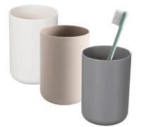 Gentpovth 3 Piezas 300ml Estuche Cepillos de Dientes Plástico, para cepillos y Pasta de Dientes, portacepillos de baño, Estilo Simple para baño, Vaso para higiene bucal, para Hogar,Viajes