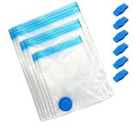 Gentpovth 6 Piezas Bolsas Vacio Ropa, Ahorro Espacio, bolsa de compresión reutilizable, para Viajar y Organizar en Casa, Proteger la Ropa Bolsas, para Guardar Ropa, Ropa de Cama, Edredones, Almohadas