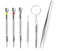 Gentpovth Herramientas Relojero para Ajustar y Cambiar la Correa de Reloj, Juego de Precisión Destornilladores para Reloj et Gafas, Kit reparacion de Relojes para reparación de precisión