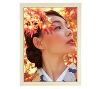 Gentpovth Marco de fotos A4 el cálido tono natural, adapta con gracia a cualquier espacio, realza sutilmente tus imágenes, elegancia rústica a tus fotografías, para dormitorio, sala de estar, oficina