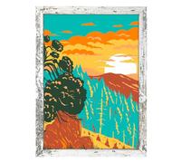 Gentpovth Marco de madera blanco vintage de 21 x 29,7 cm