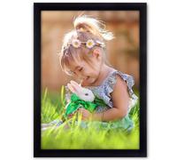 Gentpovth Negro Marco de Fotos A4 de Madera, Estilo Innovador para Tus Imágenes Más Preciadas, creando una atmósfera acogedora y atemporal, para dormitorio, sala de estar, oficina, regalo