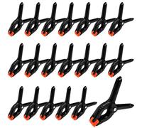 Gentpovth Pinzas de resorte 70mm 20pcs, 4 Pulgadas Resorte Abrazadera, Abrazaderas de sujeción con resorte con amplia apertura de mordaza, con mango de plástico, para Estudio Fotografía Fondos