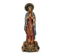 Genubi Industry Estatua de la Madre María bendecida - Estatua de la Virgen María de 8 pulgadas elegante decoración del hogar, figura de Santa María pintada a mano, regalo bendecido e inspirador para