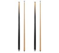 Genubi Industry Taco de Billar/Taco de Pool, Taco de Pool de 58" Juego de 2, Tacos de Pool de Madera Dura, Taco de Billar de 2 Piezas para Casa y Bar