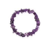 Genuine Amethyst Chip Stone Bracelet