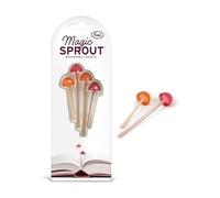 Genuine Fred Magic Sprout, mini-marcapáginas de hongos, juego de 4