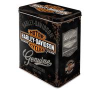 Genuine Harley Davidson logo - Caja de almacenamiento 10x14x20 cm