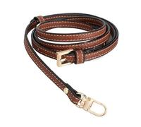 Genuine Leather Handbag Transformation Accessories For Mini Bag Strap Punch-Free Shoulder Conversion Hang Buckle(Brown Gold Belt B)
