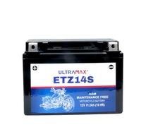 Genuine UltraMax ETZ14S, 12V 11.2AH Motorbike Motorcycle Battery REPLACES YTZ14S