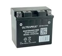 Genuine UltraMax ETZ7S / ETZ7S-BS 12V 6AH 75 CCA Motorbike Motorcycle Battery