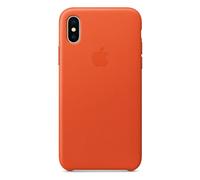Genuino Apple IPHONE X Funda de Piel / Funda - Brillante Naranja - Nuevo