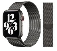 Genuino Apple Milanese Bucle Correa de Reloj - 38mm/40mm/41mm - Grafito - Nuevo