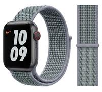 Genuino Apple Nike Nylon Deporte Bucle Reloj Banda - Obsidiana Mist - 38mm 40mm
