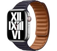 Genuino Apple Reloj 38mm/40mm/41mm Cuero Enlace Banda Correa - S/M - Tinta