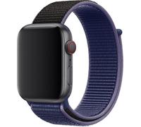 Genuino Apple Reloj Nylon Deporte Bucle Correa 44mm 45mm 46mm - Azul Medianoche