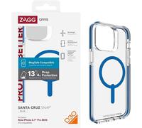 Genuino GEAR4 Funda para IPHONE 15 Pro Max 14 Santa Cruz Transparente / Azul