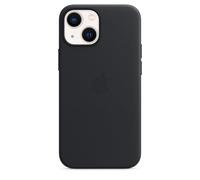 Genuino/Oficial Apple IPHONE 13 Mini Cuero Magsafe Funda Medianoche (Negro)