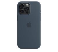 Genuino/Oficial Apple IPHONE 15 Pro Max Funda de Silicona / Funda - Storm Azul