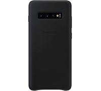 Genuino/Oficial Samsung Galaxy S10+ Plus Protector Funda de Piel - Negro