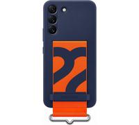 Genuino Oficial Samsung Galaxy S22 Funda Silicona Con Correa - Azul Marino