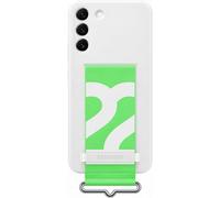 Genuino/Oficial Samsung Galaxy S22+ Plus Silicona Funda Con Correa - Blanco