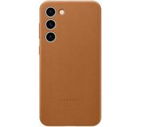 Genuino/Oficial Samsung Galaxy S23+ Plus Funda de Piel / Funda - Camel (Marrón)