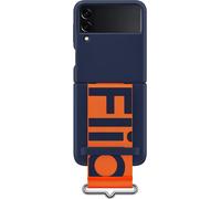 Genuino/Oficial Samsung Galaxy Z Flip3 5G Silicona Funda Con Correa - Azul