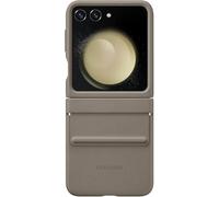 Genuino/Oficial Samsung Galaxy Z Flip5 Eco Funda de Piel - Etoupe (Gris)