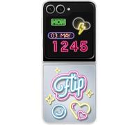 Genuino/Oficial Samsung Galaxy Z Flip6 & Flip7 FE Flipsuit Funda Libro - Claro