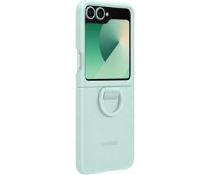Genuino Oficial Samsung Galaxy Z Flip6 & Flip7 FE Silicona Funda Con Anillo Mint