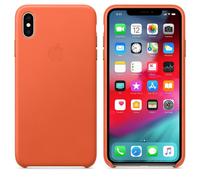 Genuino/Original Apple IPHONE XS Max Funda de Piel - Sunset Naranja - Nuevo
