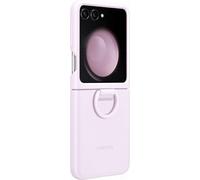 Genuino Samsung Galaxy Z Flip5 Silicona Funda Con Anillo - Lavanda (Púrpura) -
