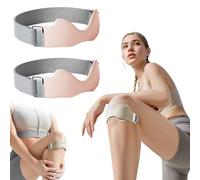 Genuvamed Active Relief Patellar Band 2 Pack, Genuvamed Knee Brace, Compression Breathable Adjustable 3D Silicone, No-Slip, Adjustable Fit for Running Hiking Cycling Basketball Fitness (Pink)