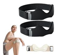 Genuvamed Active Relief Patellar Band 2-Pack, Genuvamed Knee Brace, Compression Breathable Adjustable 3d Silicone, Adjustable Sport Support Strap, Suitable for all kinds of sports (Black)