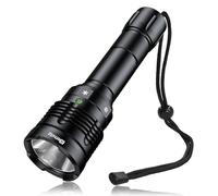 Genwiss Linterna LED de buceo, linterna de buceo de 2000 lúmenes, linterna impermeable IPX8, linterna de buceo recargable con luces subacuáticas, linterna LED de buceo para exteriores