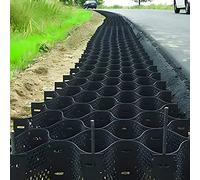Geo Grid, Estabilizador de Grava GeoGrid 5x9.5m, Refuerzo de Entrada y Camino de 2" de Altura, Rejilla de Suelo Resistente para Plataformas de caravanas, Base de plástico para cobertizos, Op